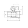 PERFEXIM Kurek kulowy typ MINI 1/2" 3021WZ 01-302-0150-001